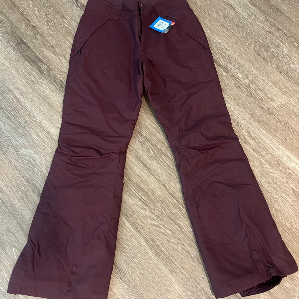 Columbia Burgundy Women's Snow Pants